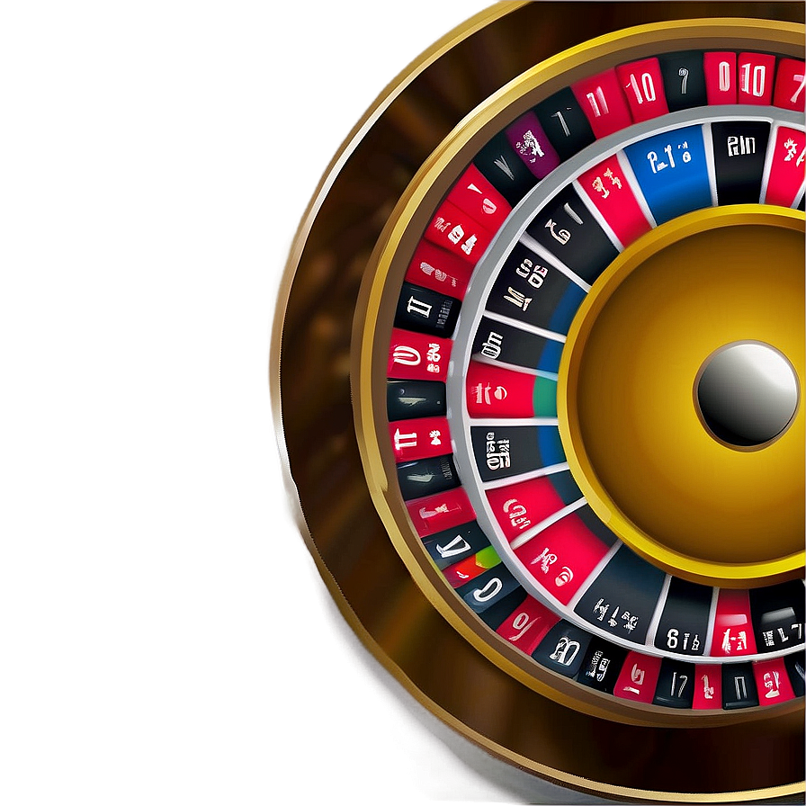 Roulette Wheel Gambling Theme Png 06212024