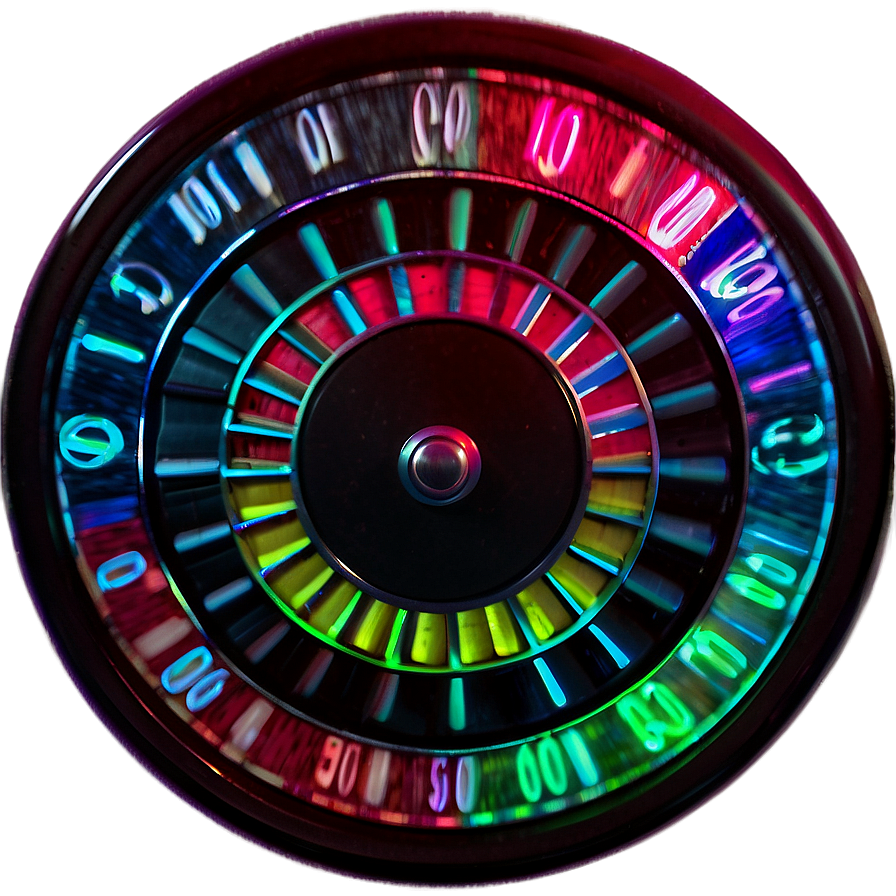 Roulette Wheel Glowing Look Png 50