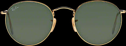 Round Gold Frame Sunglasses