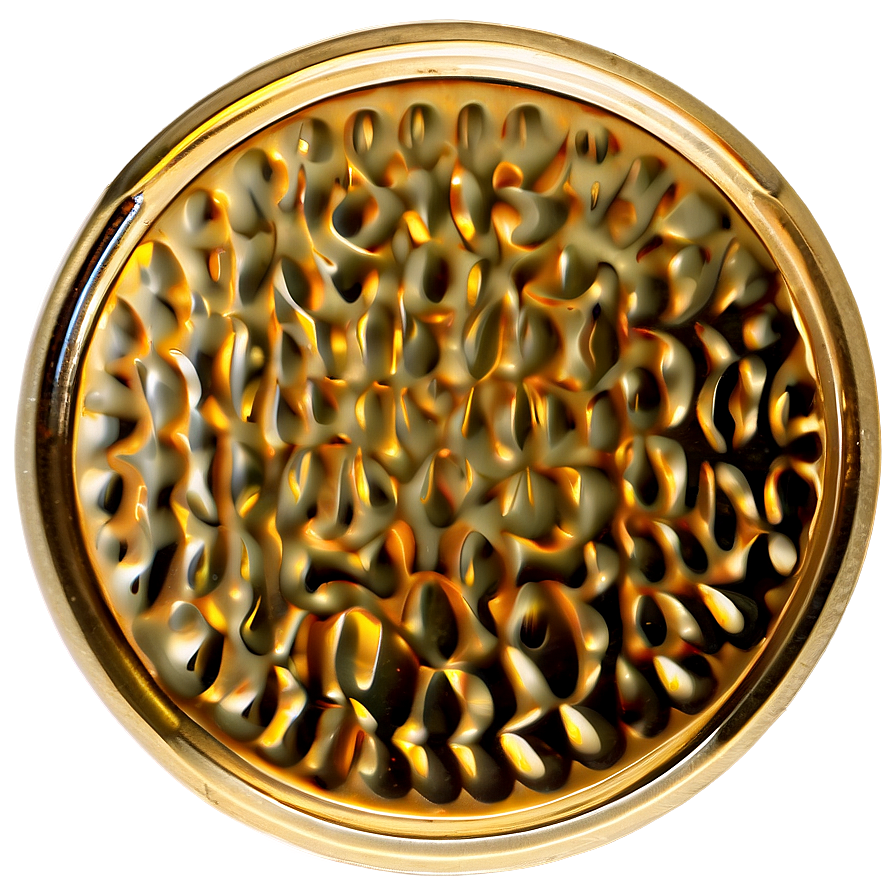 Round Gold Plate Png 06262024