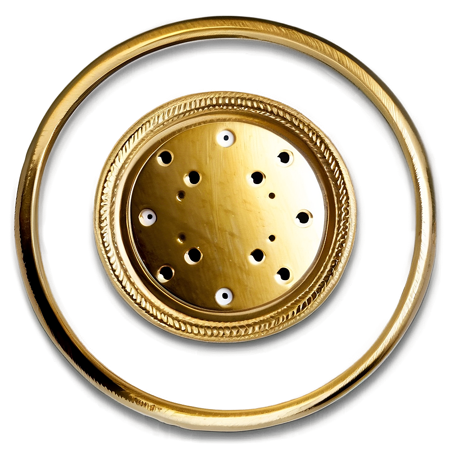 Round Gold Plate Png 63