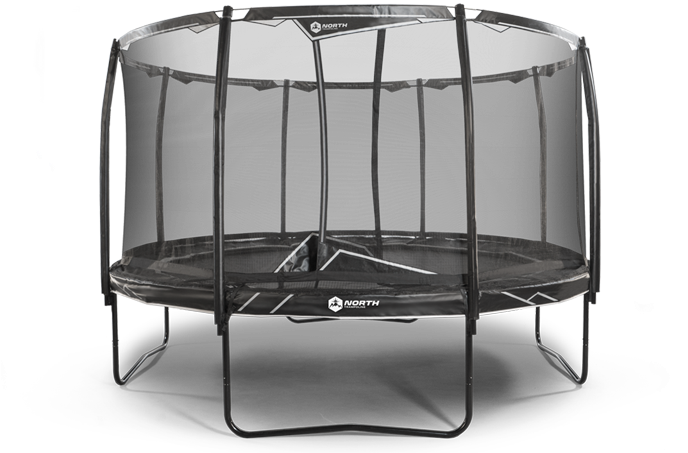 Round Outdoor Trampoline With Enclosure