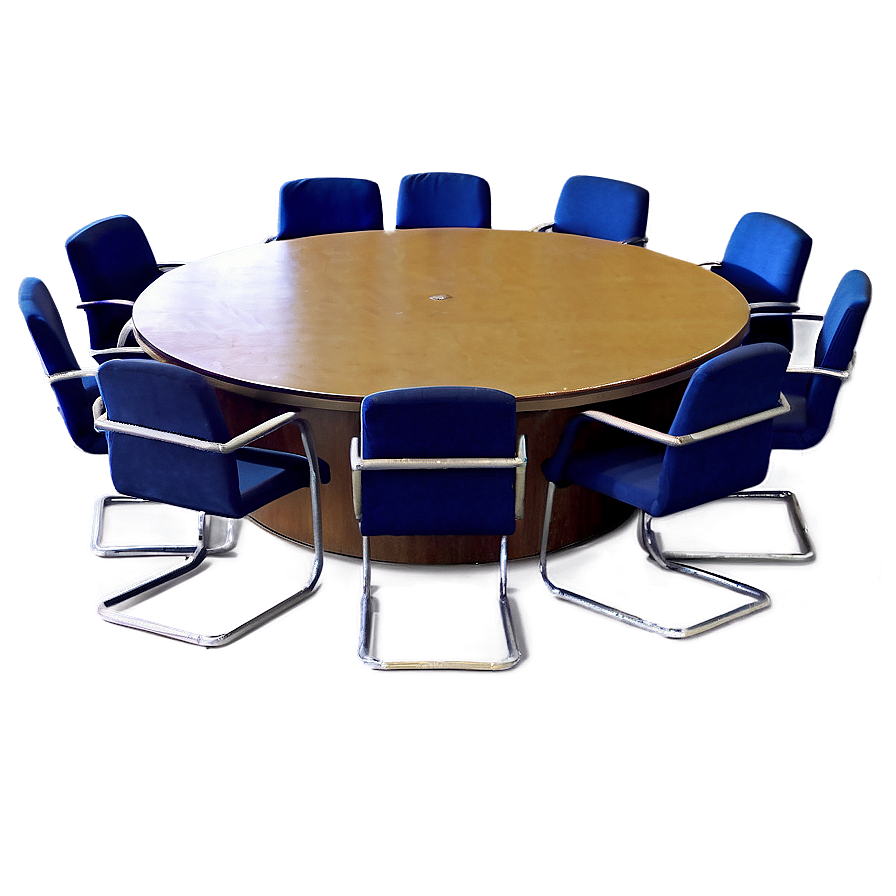 Round Table Office Furniture Png Lqp