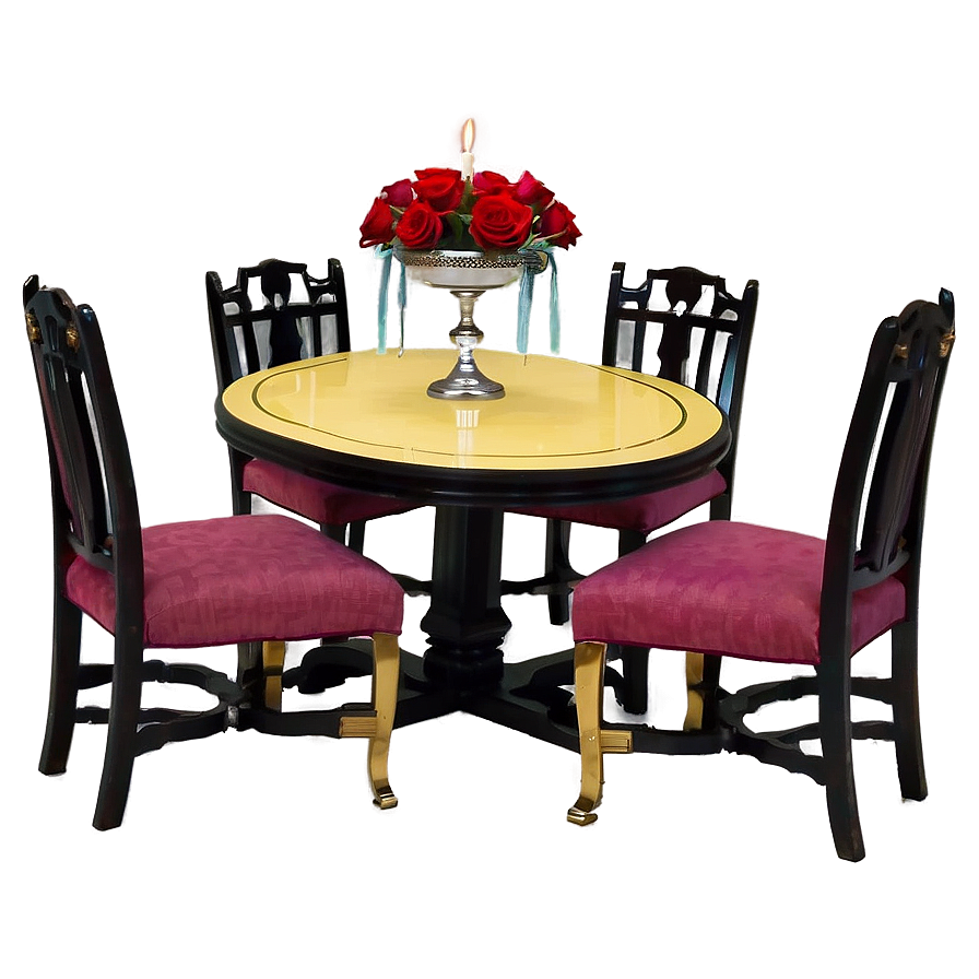 Round Table Tea Party Elegance Png Wym