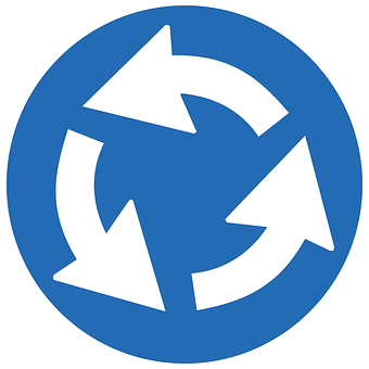 Roundabout Traffic Sign Icon