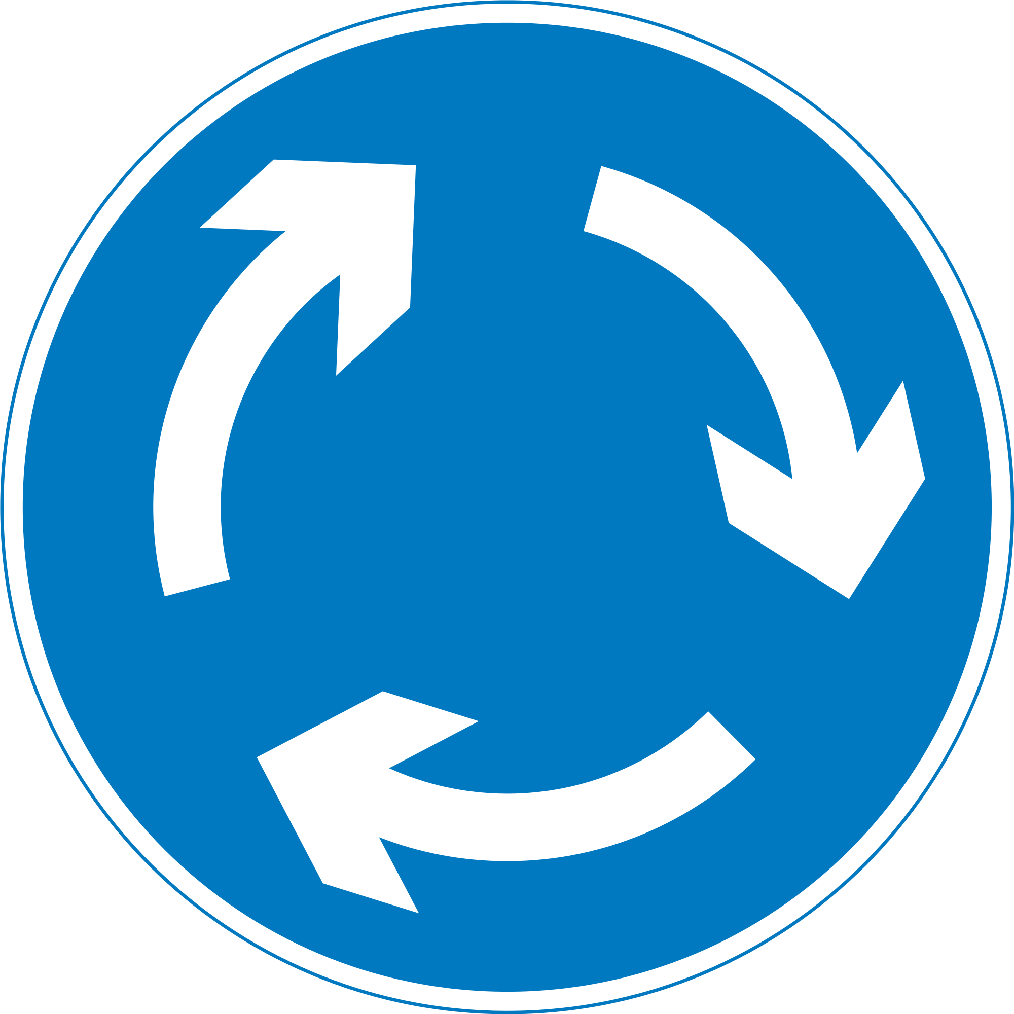 Roundabout Traffic Sign