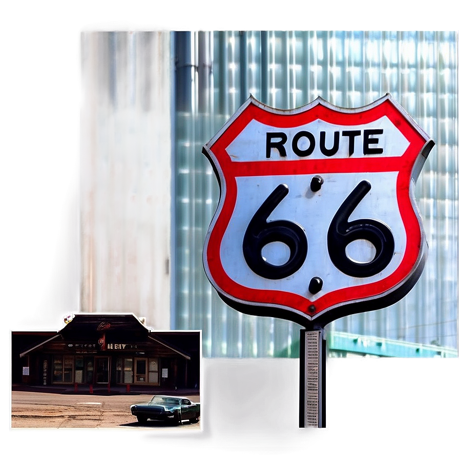 Route 66 Main Street America Png Ryg