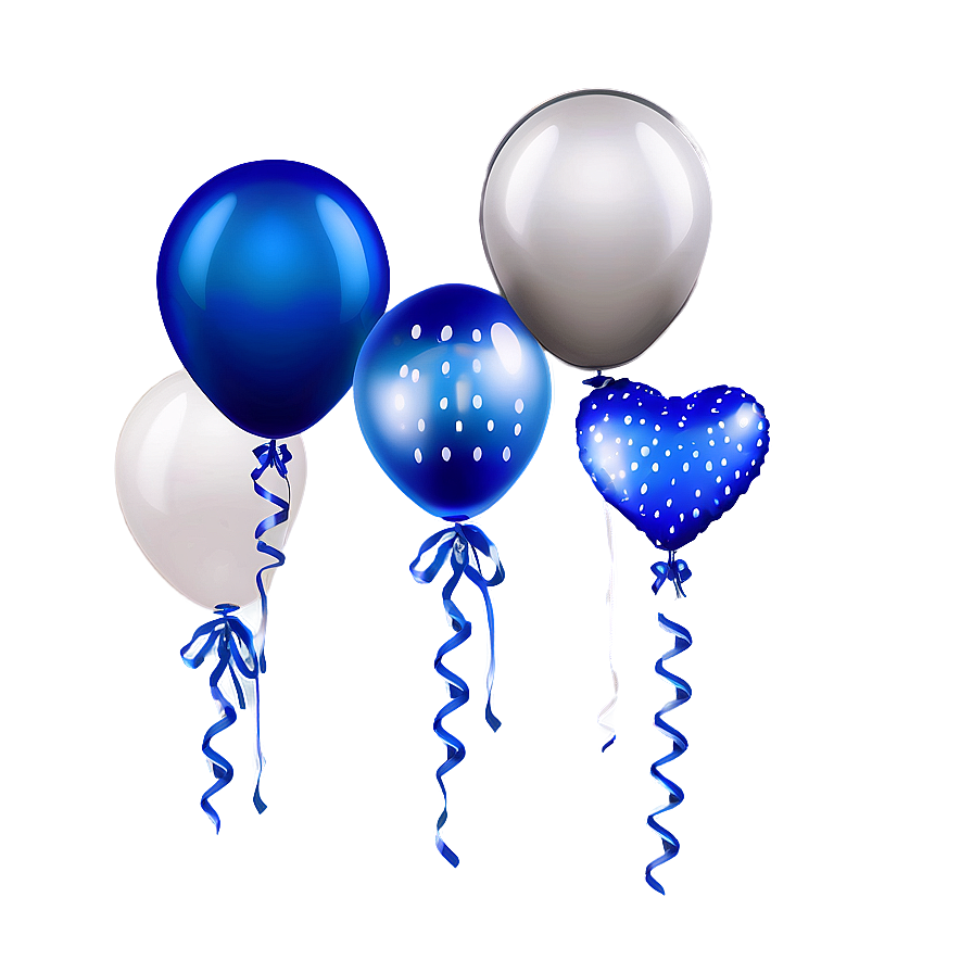 Royal Blue Balloons Png Tiv