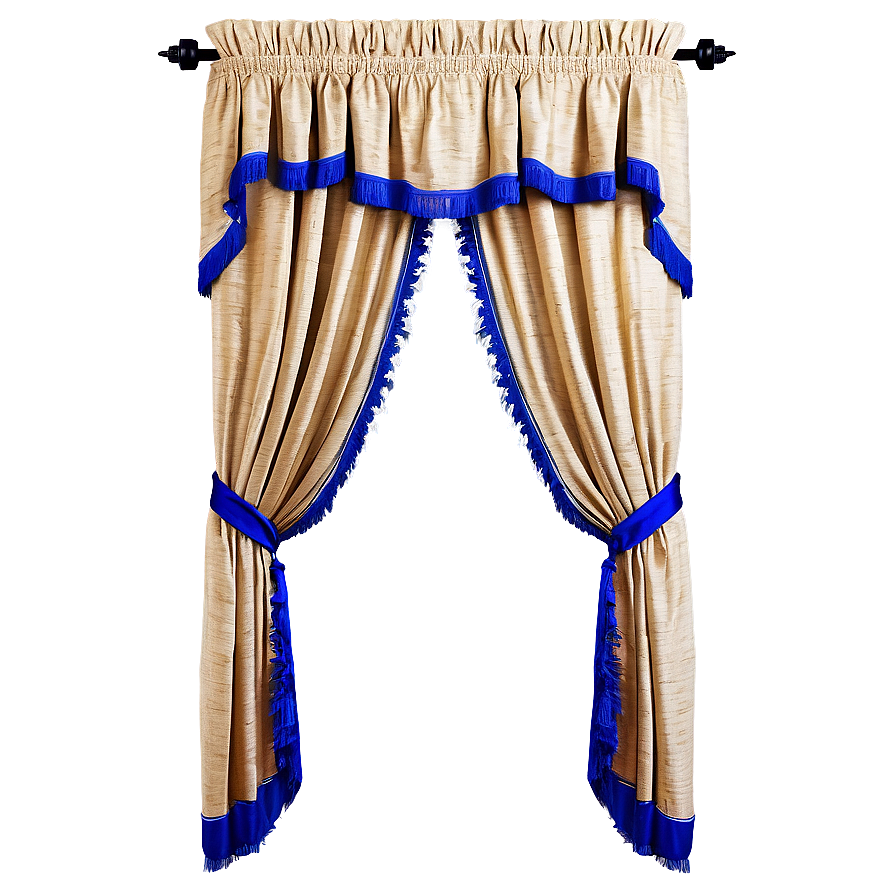 Royal Blue Curtain Png 05252024