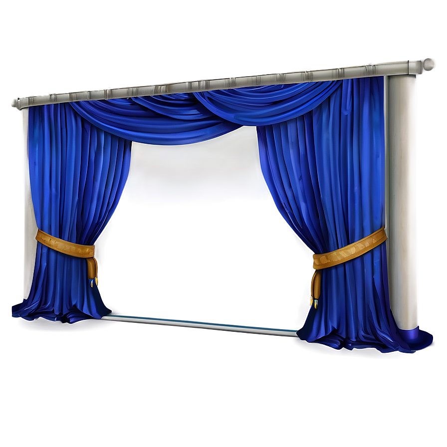 Royal Blue Curtain Png Usp