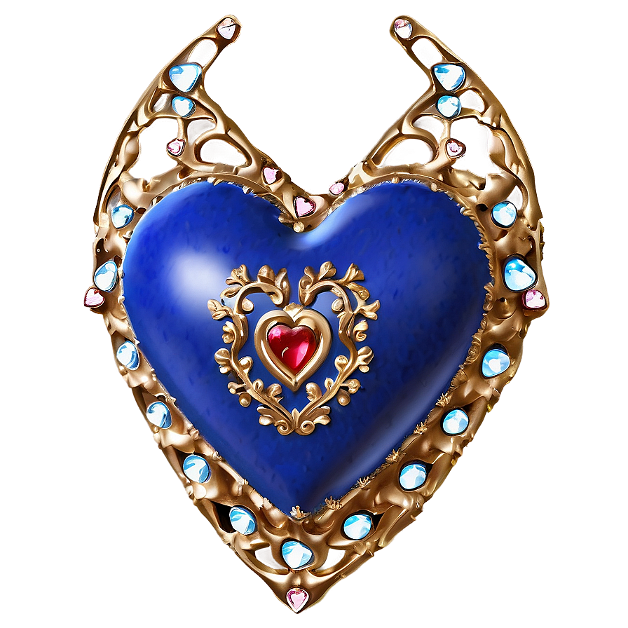 Royal Blue Heart Png Pov