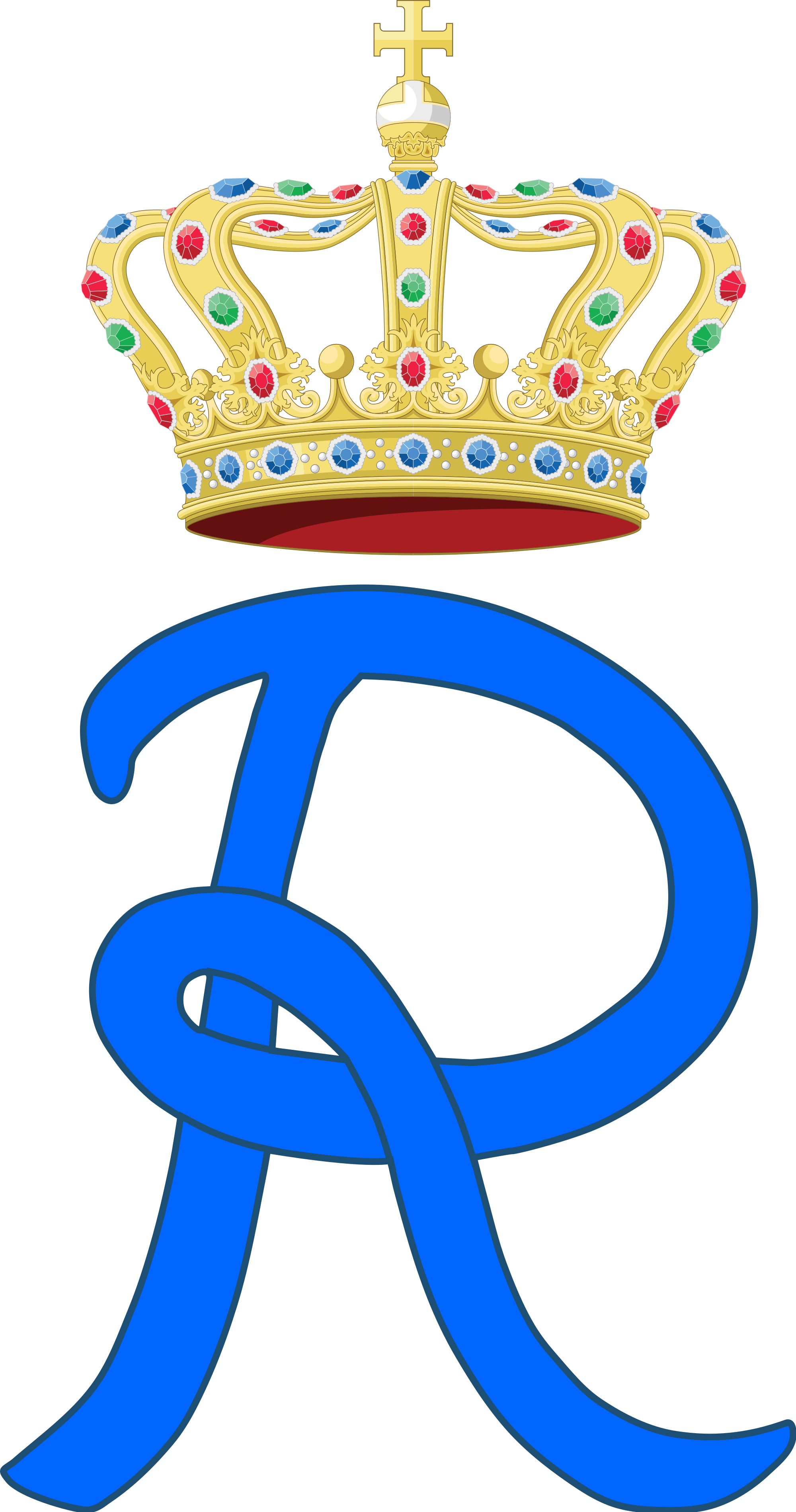 Royal Crownand Monogram Graphic