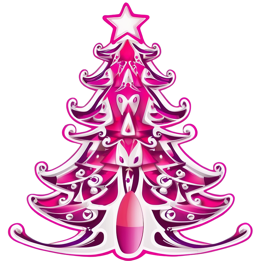 Royal Pink Christmas Tree Png 62