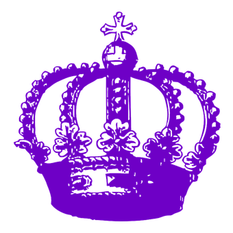 Royal Purple Crown Graphic