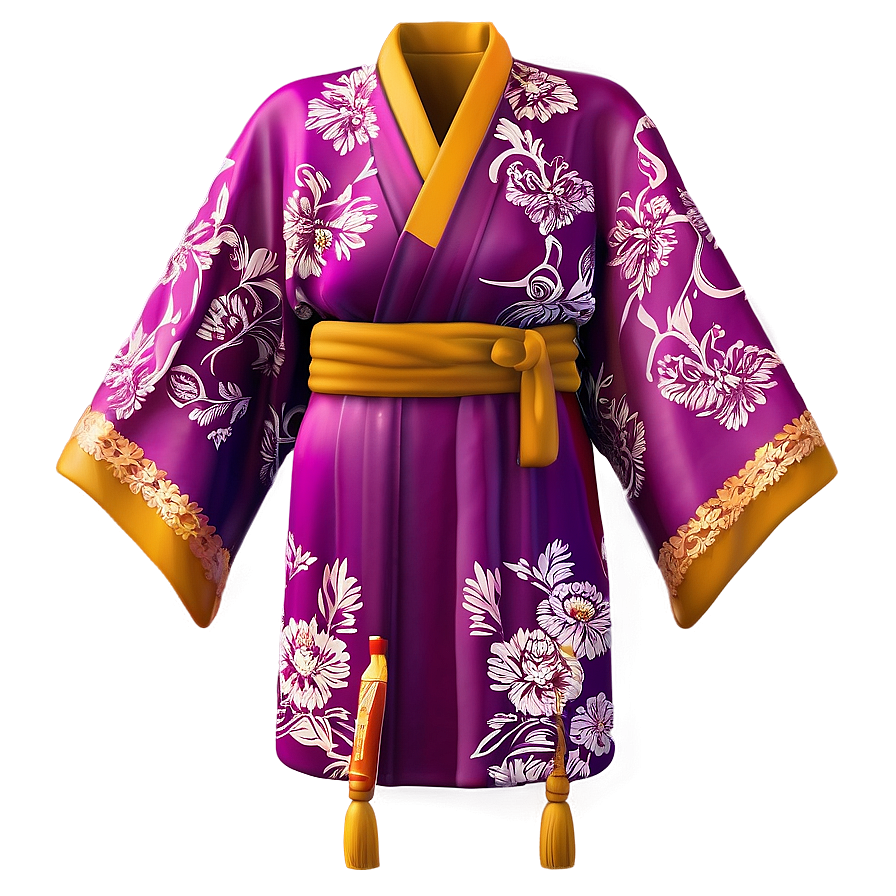 Royal Silk Kimono Png 5