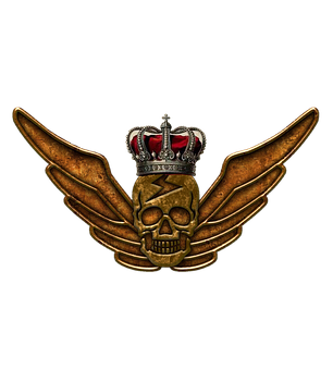 Royal Skullwith Wings Emblem