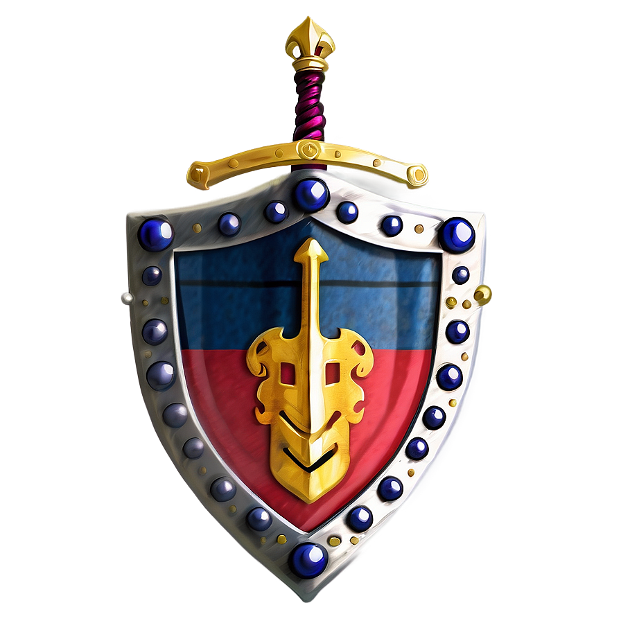 Royal Sword And Shield Emblem Png 06252024