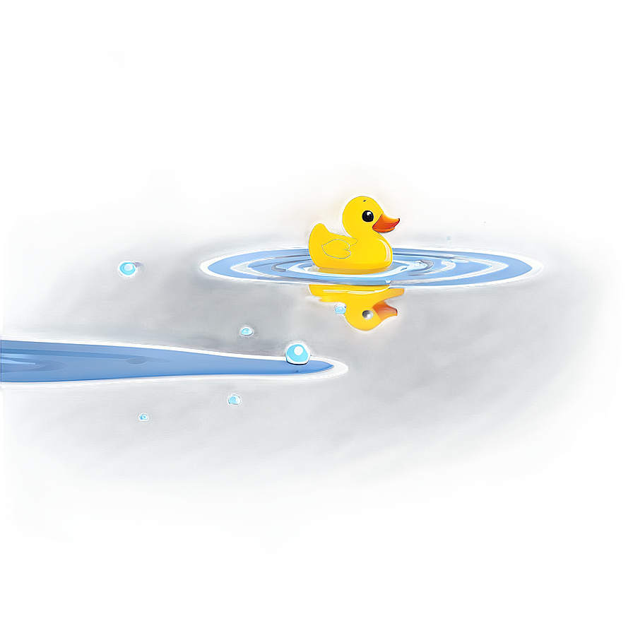 Rubber Duck In Water Png Fgq