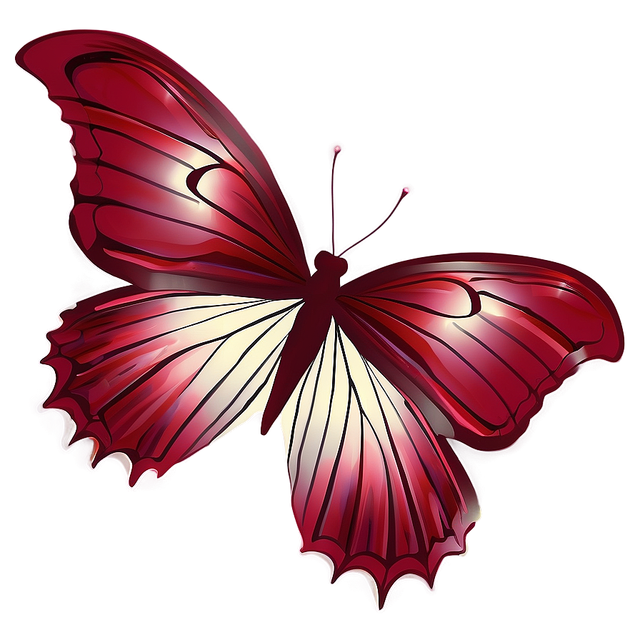 Ruby Red Butterfly Design Png Cwq