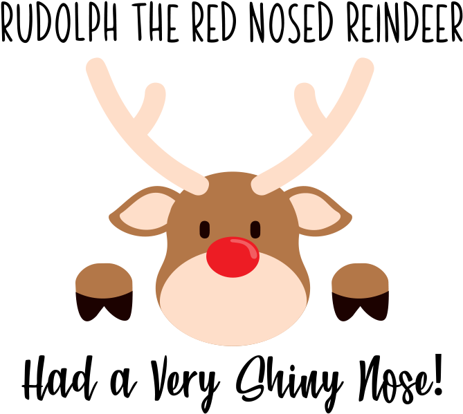 Rudolph Red Nosed Reindeer Illustration