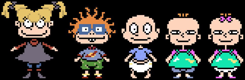 Rugrats8bit Character Lineup