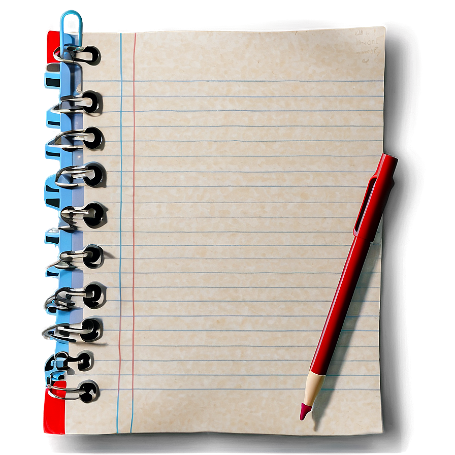 Ruled Paper Note Sheet Png 84