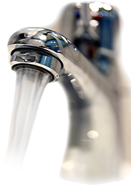 Running Water Faucet Closeup
