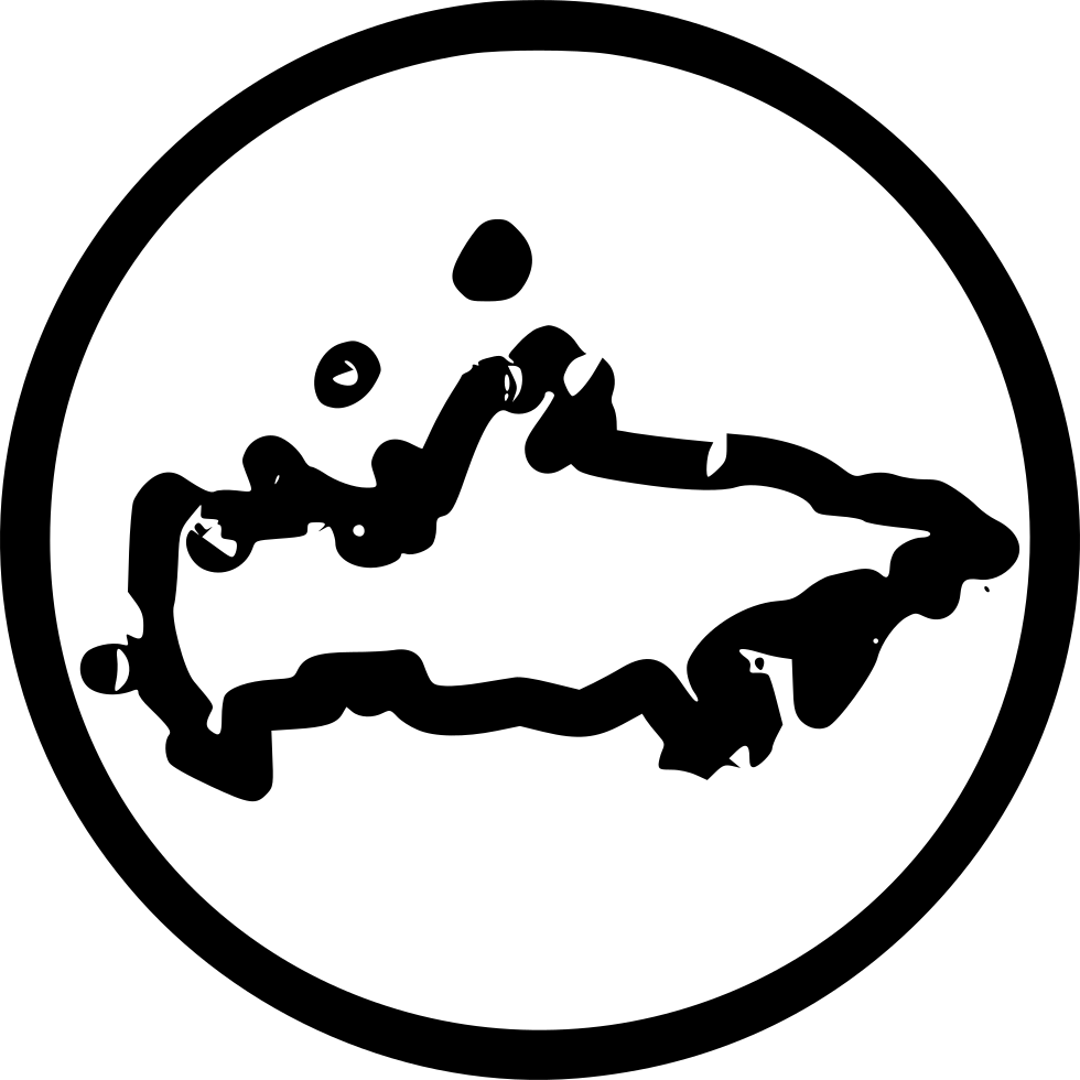 Russia Outline Map Circle Frame