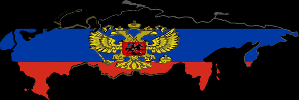 Russian_ Flag_ Map_ Silhouette