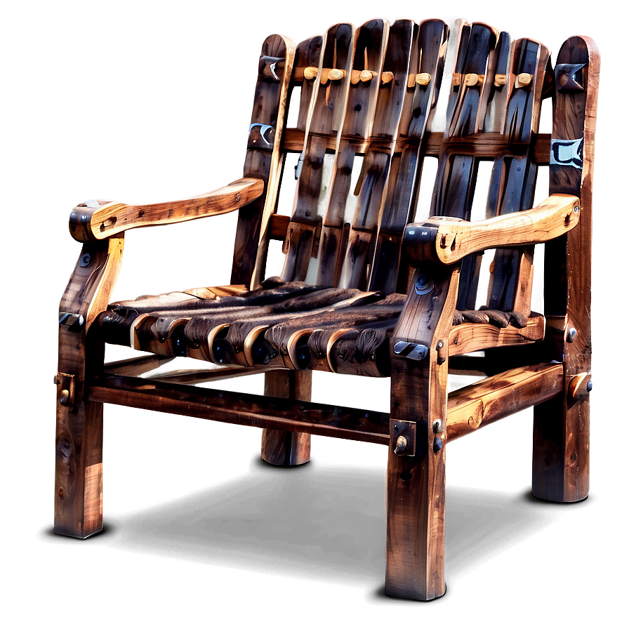 Rustic Armchair Illustration Png Amd