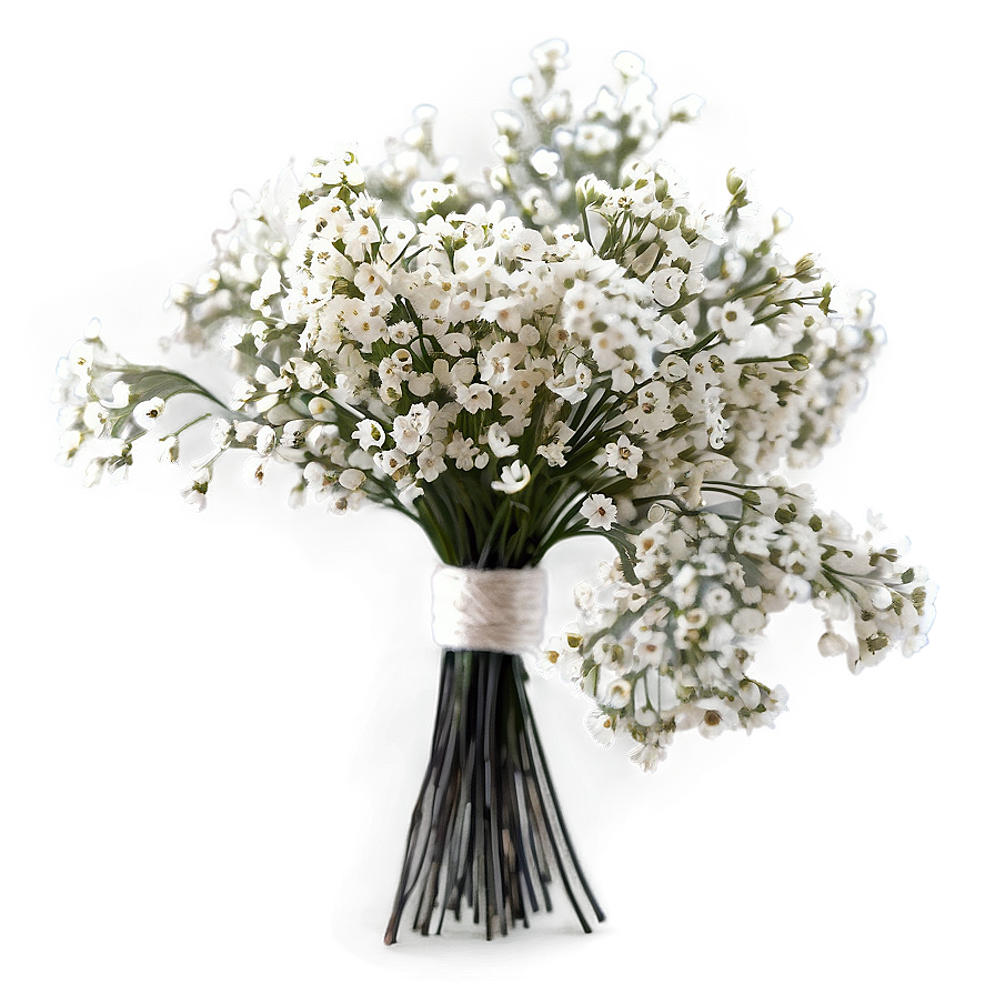 Rustic Babys Breath Centerpiece Png Wsr42