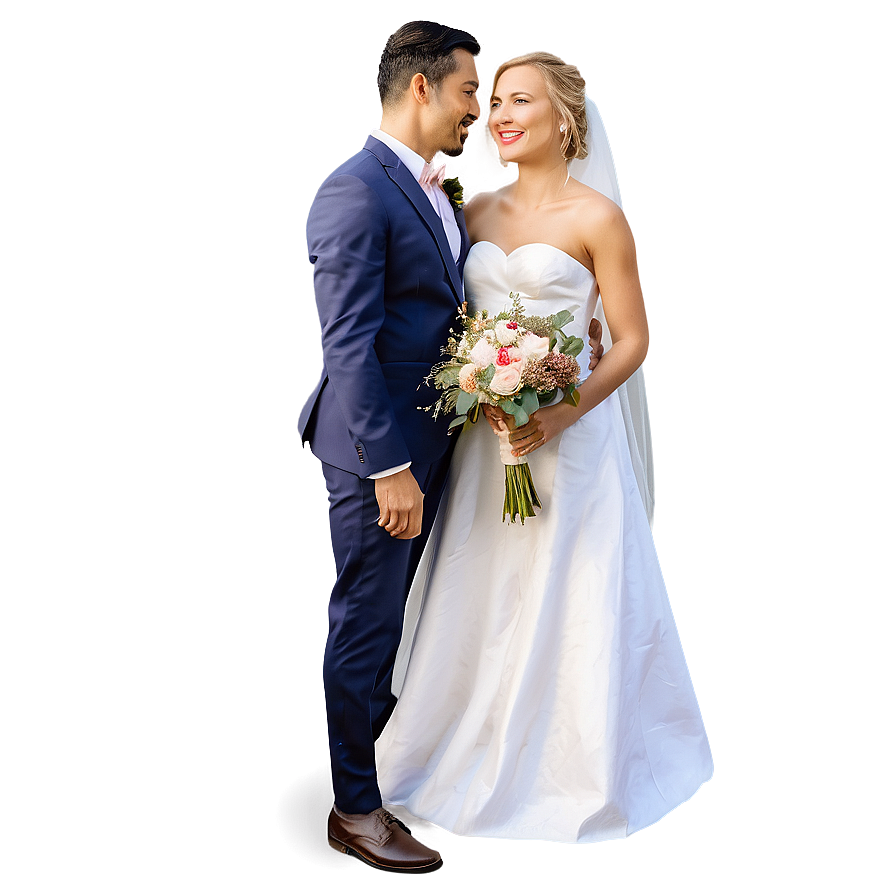 Rustic Bride And Groom Png 16