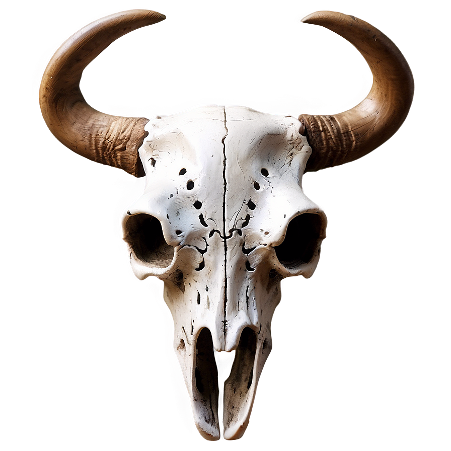 Rustic Bull Skull Art Png 55