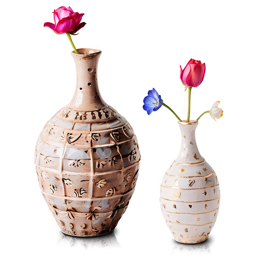 Rustic Ceramic Vases Png 20