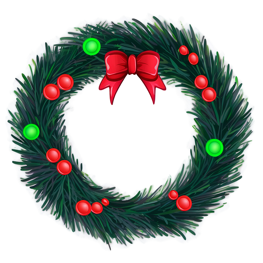 Rustic Christmas Wreath Png 05232024