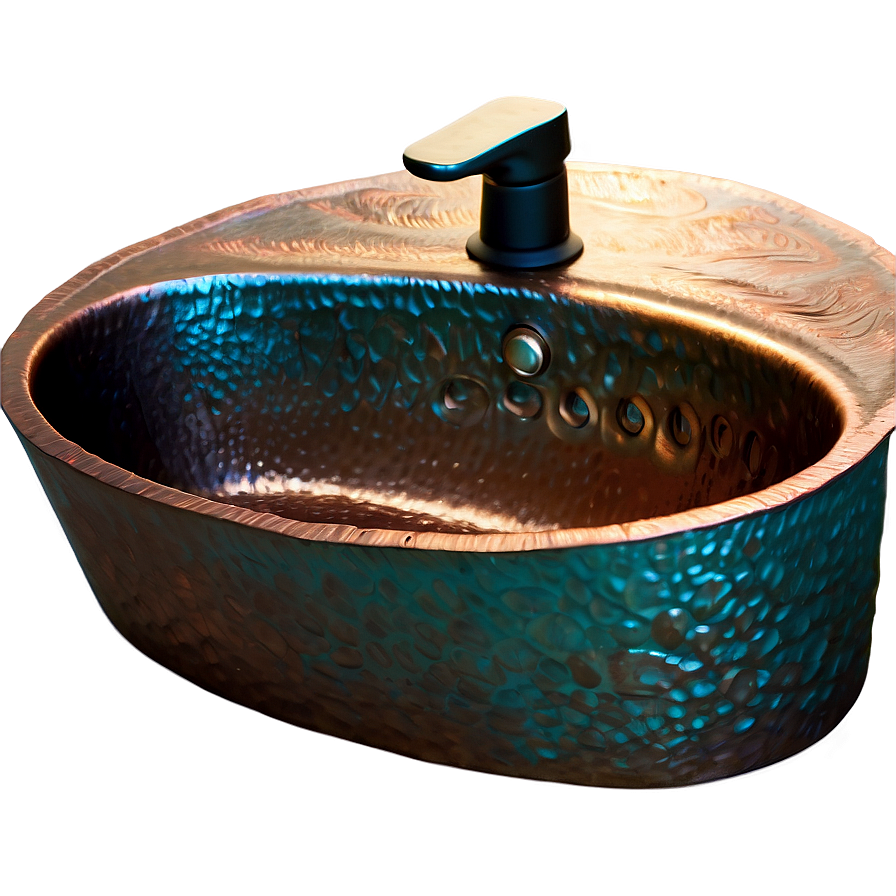 Rustic Copper Sink Png 05242024