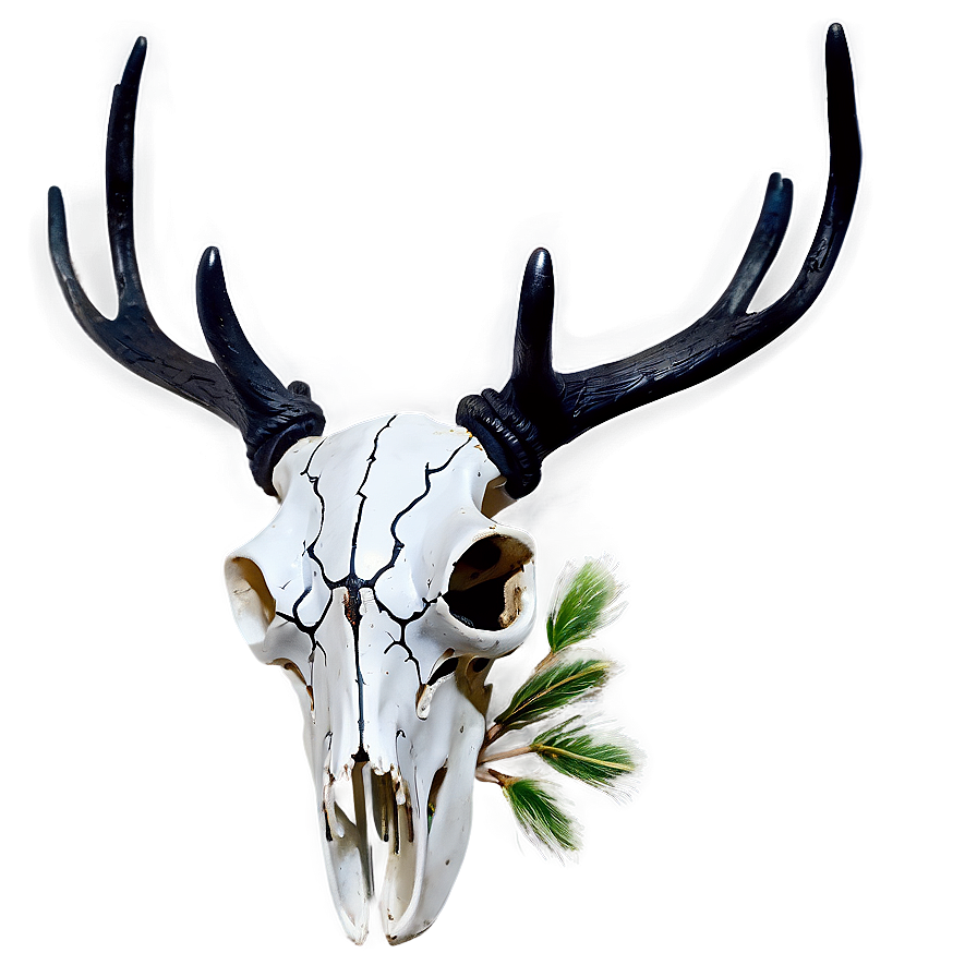 Rustic Deer Skull Design Png 06132024