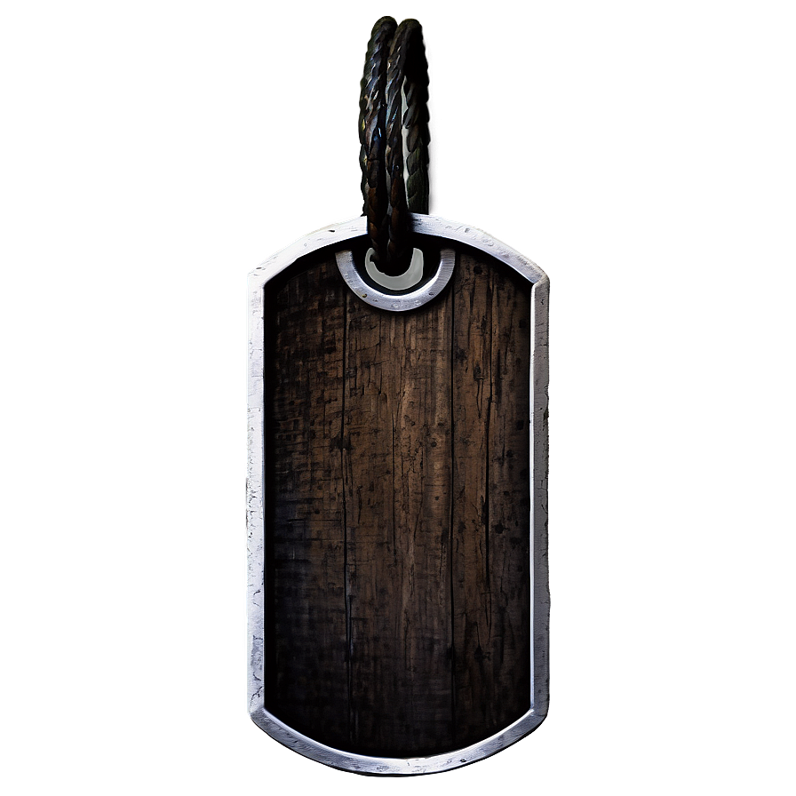 Rustic Dog Tag Png 6