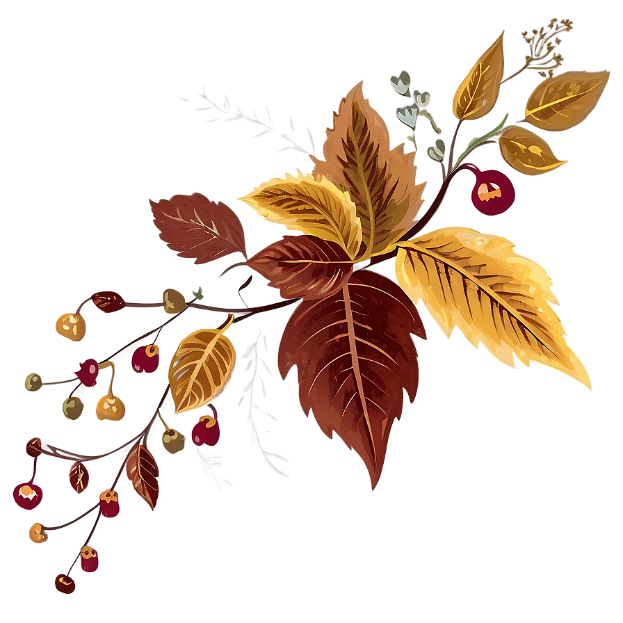 Rustic Fall Flowers Png 78