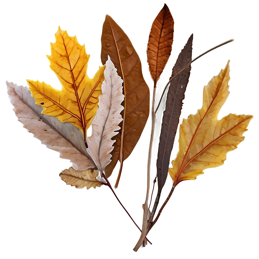 Rustic Fallen Leaves Arrangement Png 06292024