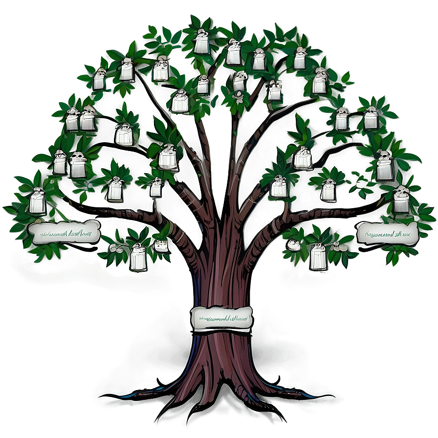 Rustic Family Reunion Tree Png Fwh94