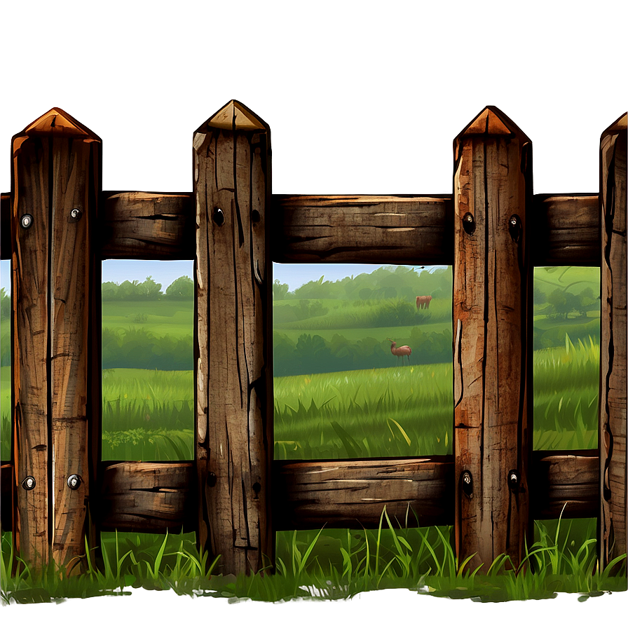 Rustic Farm Fence Png Shd