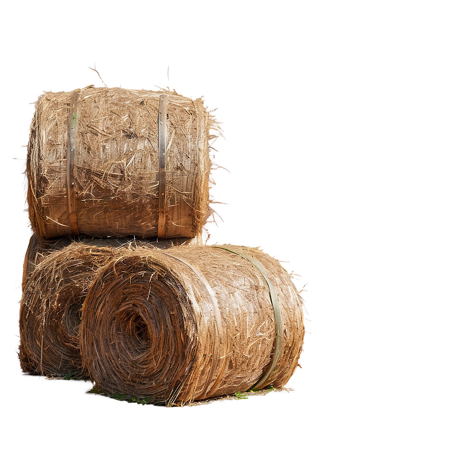 Rustic Farm Hay Bales Png Owh81