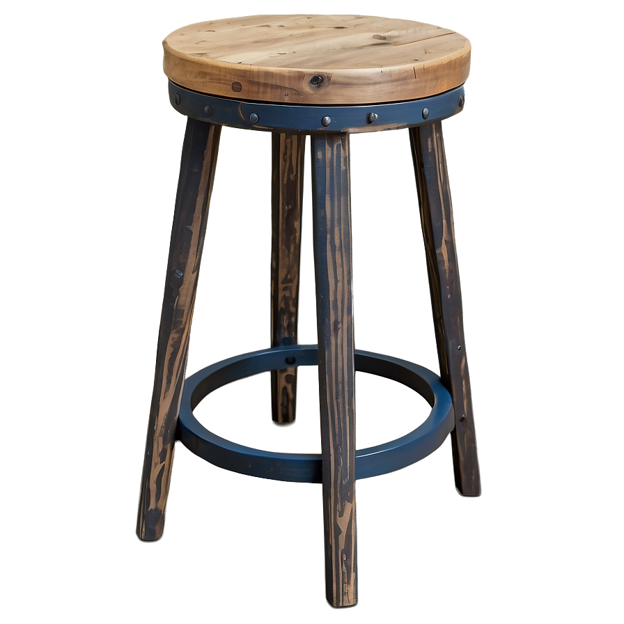 Rustic Farmhouse Barstool Png Qgo1