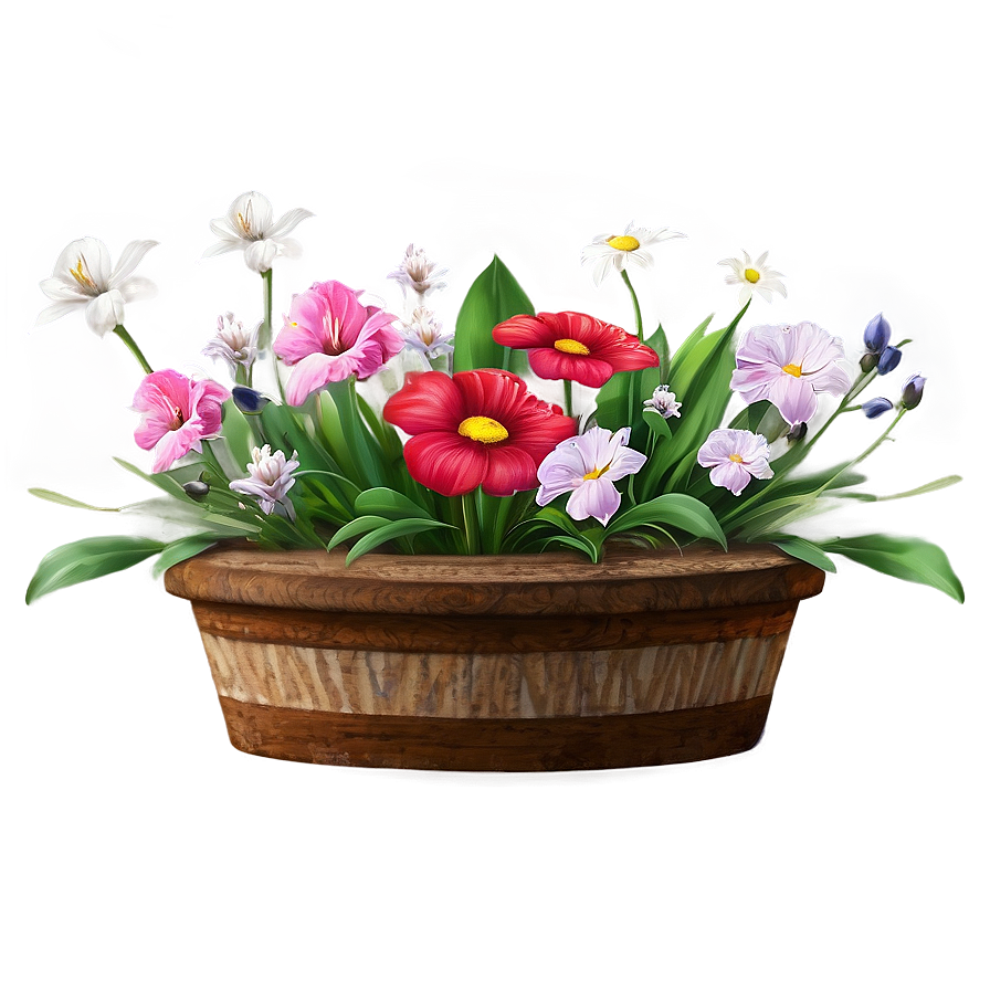 Rustic Flowers In Vase Png Gmi28