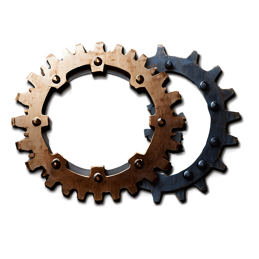 Rustic Gear Icon Png 05252024