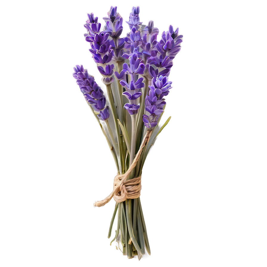 Rustic Lavender Bunch Png 06132024