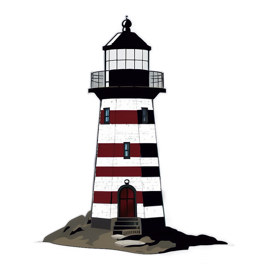 Rustic Lighthouse Drawing Png 79