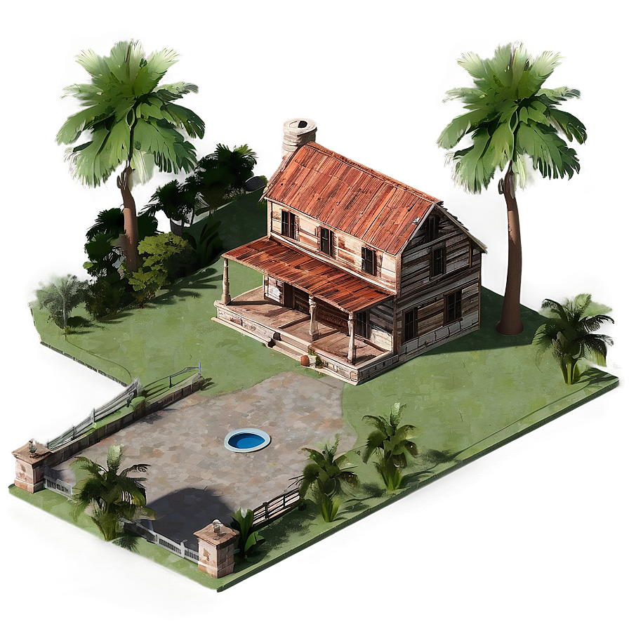 Rustic Mansion Setting Png Fmw