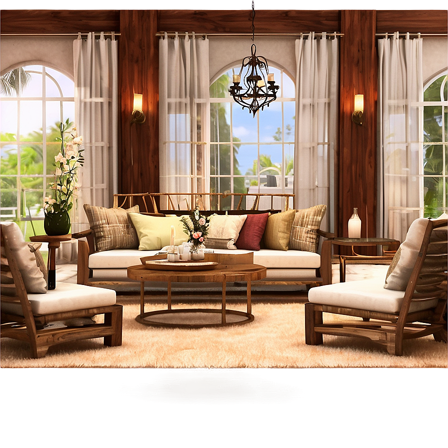 Rustic Mansion Setting Png Xux